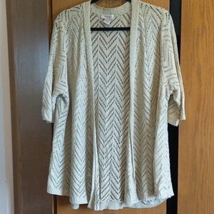 Knit open cardigan